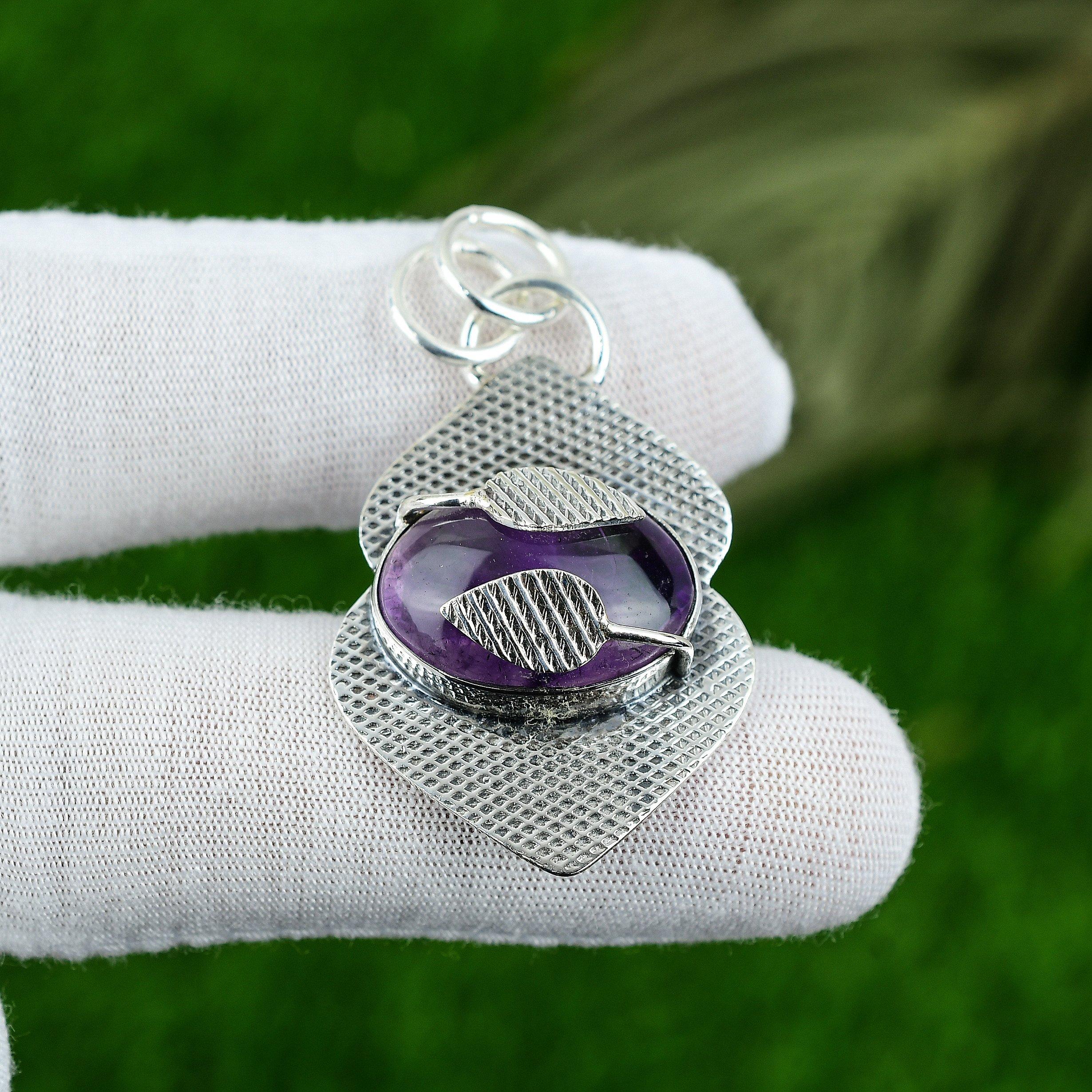 День Женщин Сделка Звезда Аметист Камень 925 Стерлинговое Серебро Февраль Рождение Подвеска