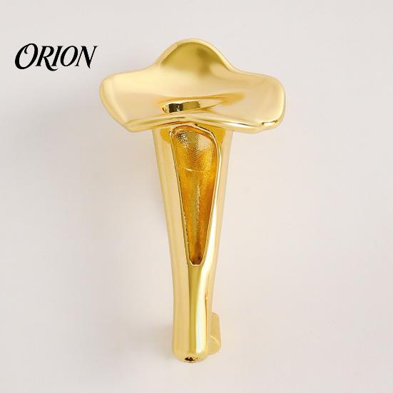 Metal Clothing Ornament Peanut/Calla Shaped Flower Insert Brooch, DIY Wearable Bouquet Holder Decorative Coat Brooch Clip, Vase Lapel Pin for