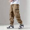 Pantaloni Jogger Cargo da Uomo Vestibilità Larga Stile Tattico Workwear Lunghezza 9/10 Multitasche Pantaloni Casual Uso Quotidiano