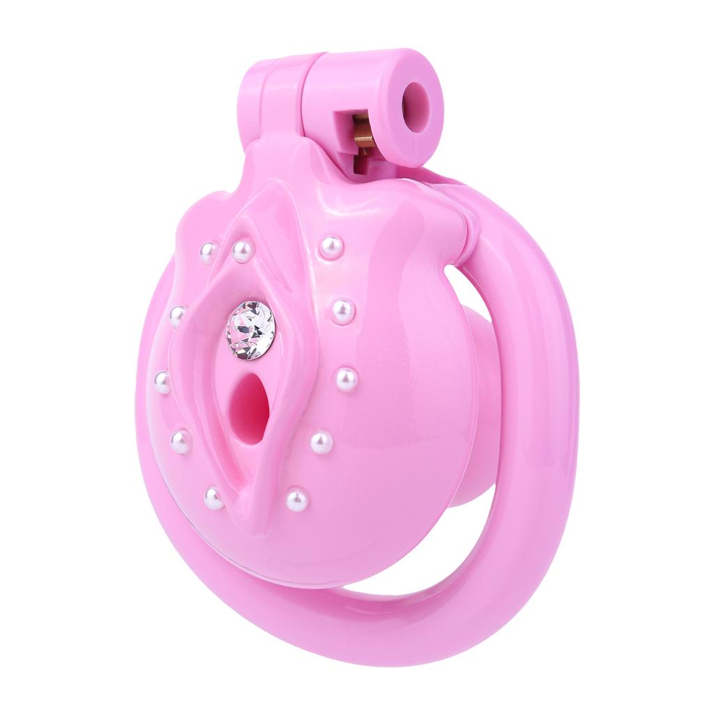 ANOSX New Negative Resin Chastity Cage Chastity Lock 3D Integrated Pink Color