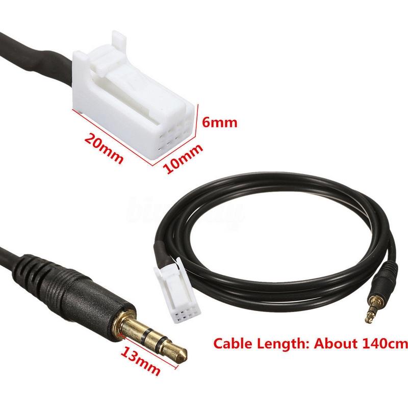 1.5m AUX Input Audio Cable Male Panel Mount Socket For Suzuki Grand Vitara SX4