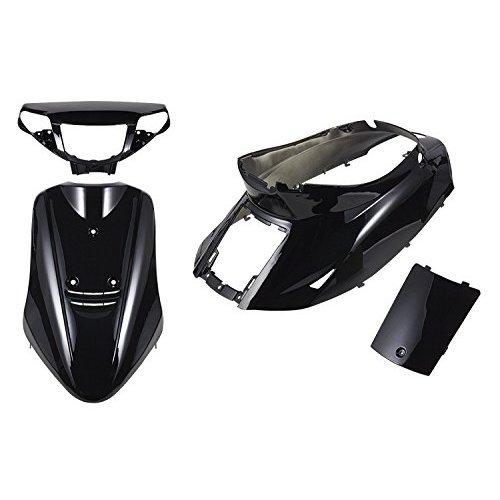 Bike Parts Center 4-Piece Black Exterior Set with Painted Fairing, Factory Style, for Yamaha Jog 3KJ 3013