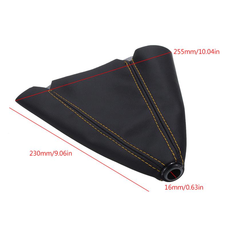 16mm Car Gear Shift Collars Universal PU Leather Auto Manual Stick Shifter Knob Gear Shift Boot Cover Gaiter