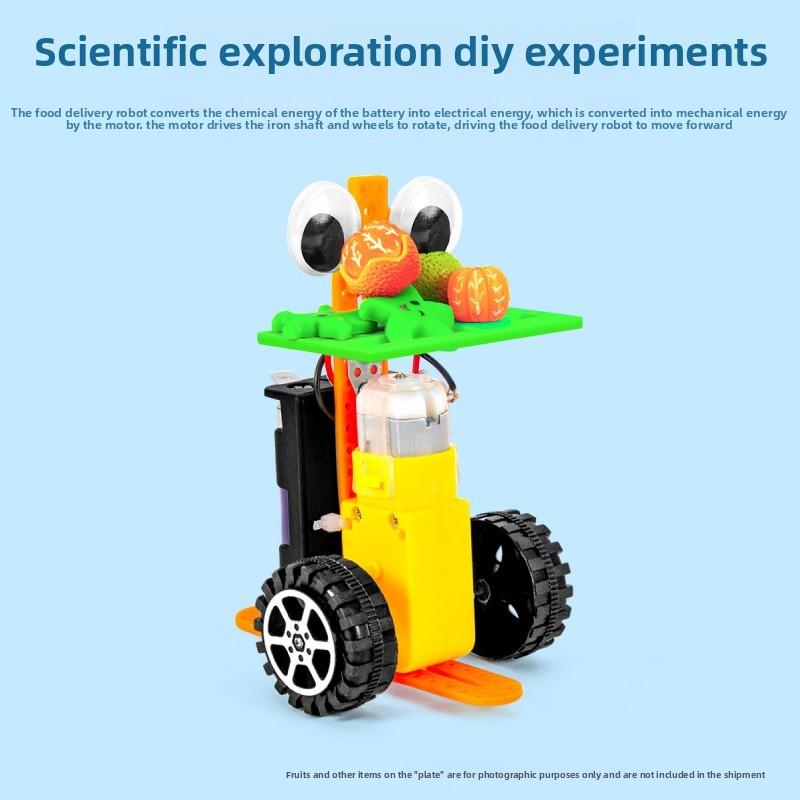 Science Experiment Diy Delivery Robot Kit With Electric Components For Childrens Stem Learning