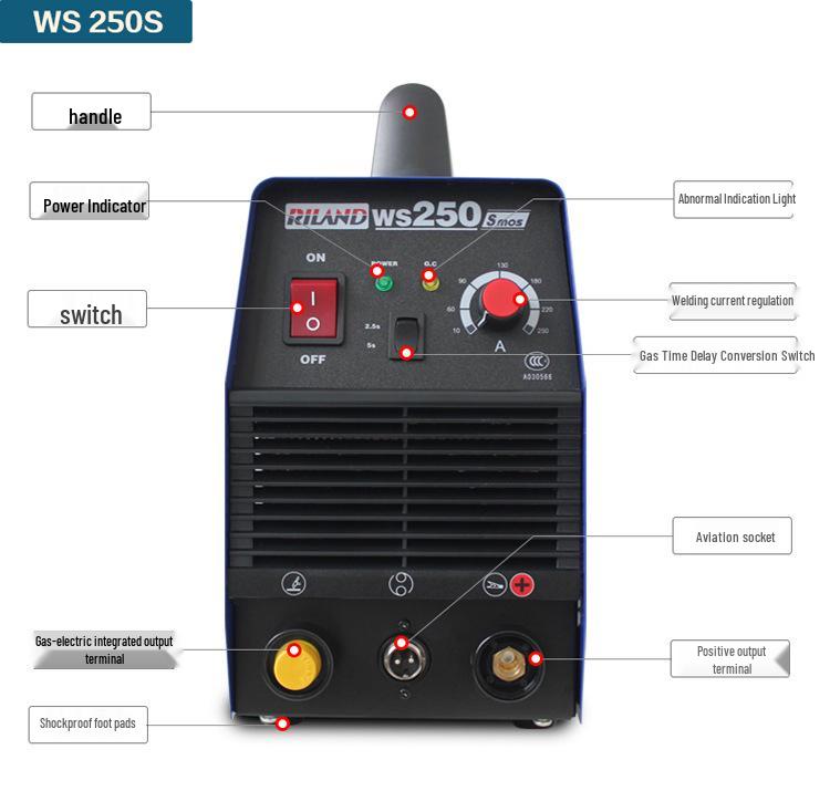Ruiling WS-200S/250S 220V DC TIG Welder for Household Stainless Steel