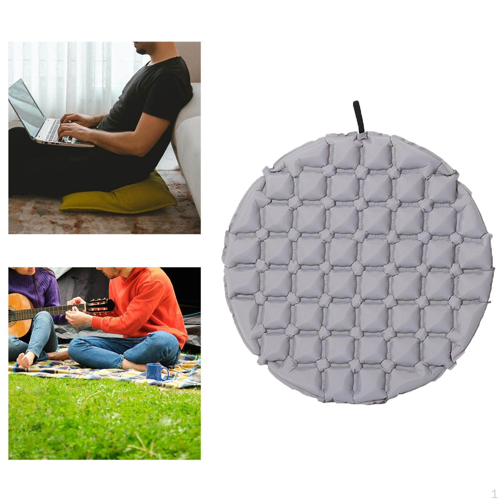 Inflatable Seat Sitting Pad Anti Slip Leakproof Moisture Foldable Seating for Events Stadium light gray 1985₽