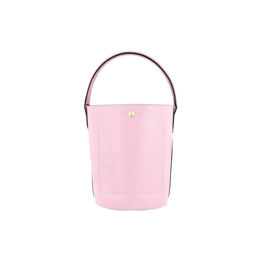 Longchamp Épure 17 Solid Color Snap Closure Short Handle No Shoulder Strap Bucket Bag Handbag Small Women Handbags Pink 10161HYZP75