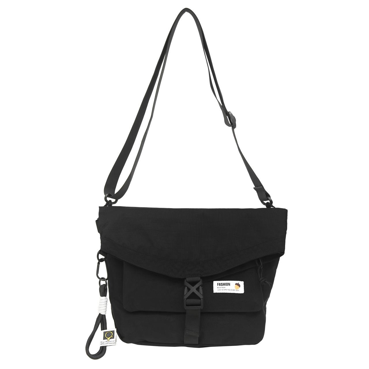 

Crossbody Bag Men s Functional Workwear Style Waist Bag Women s Fashion Sports One-shoulder Large Capacity Riding Bag single package чёрный