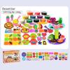 Multicolor Clay Molds Toys Set DIY Accessories Noodles Machine Playing House Toy Burger Machine Plastic Simulation Kitchen Toys