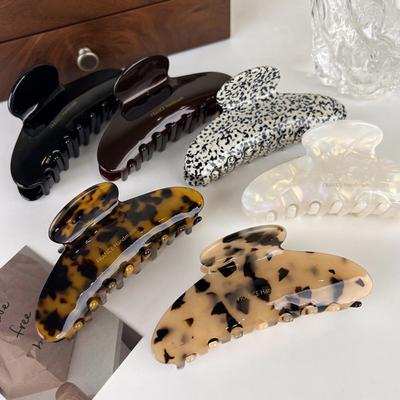 Acetate Hair Claw Clip Big Hairpin Fashion Barrette  Women