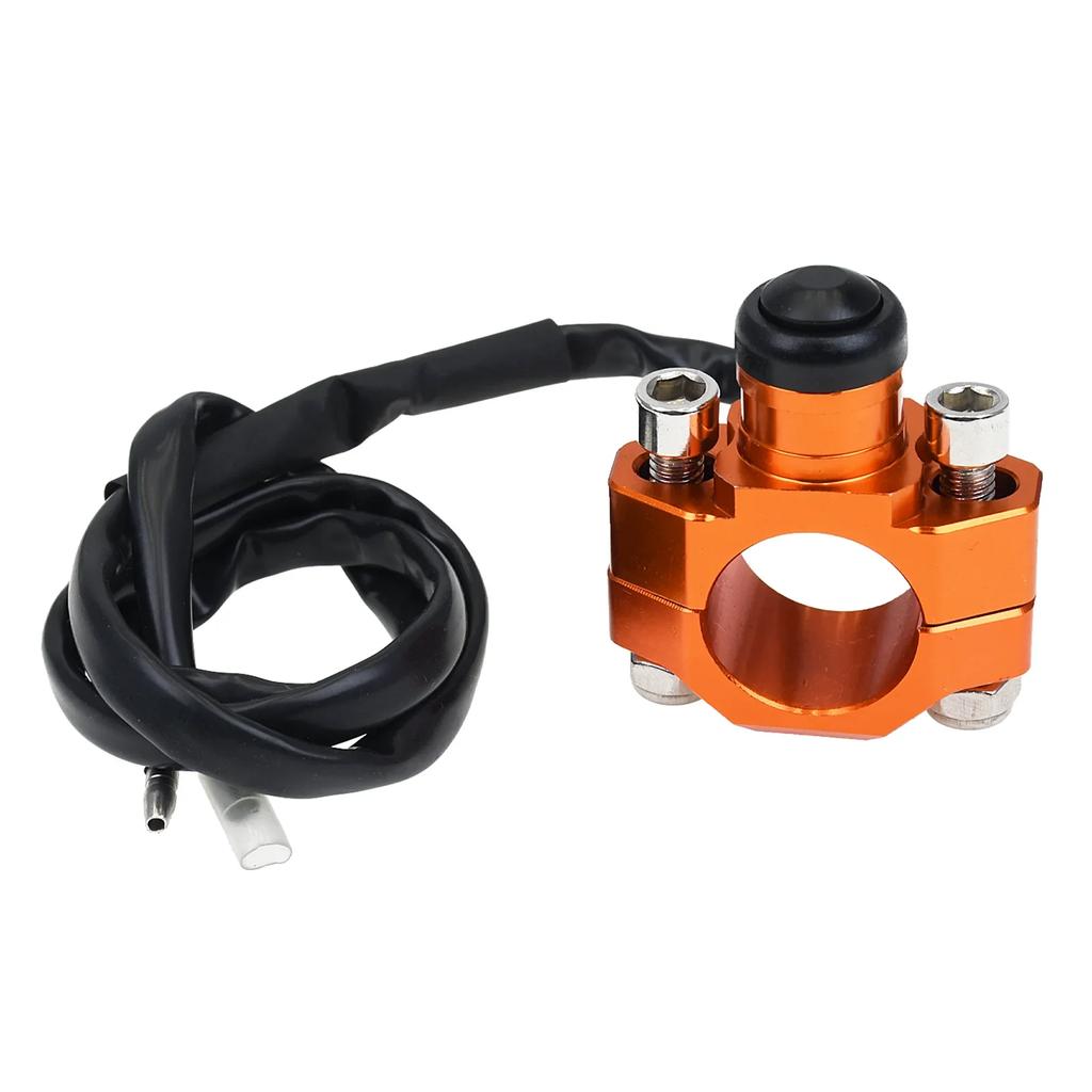 Motorcycle CNC Engine Stop Start Kill Switch Momentary Push Button Switch For Yamaha Kawasaki KTM Honda CRF250 CRF450 Universal