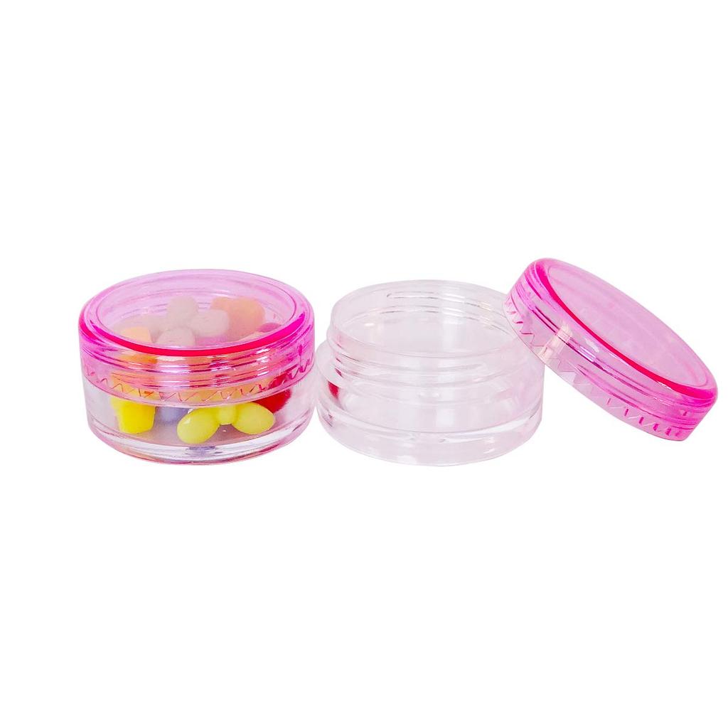 Wopanxye Set of 3ml Cream Cream Cosmetic Nail Refillable Small Round Cases for DIY Cosmetic Refillable Multicolored 50-Piece Containers, Jars,