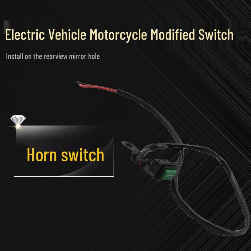 Yuexing Rearview Mirror HJ125T-9-23-10: Compatible with Haojue Yingzuan Motorcycles, Meets National IV Emission Standards.