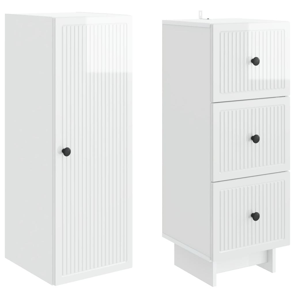 Cabinet Set 2 Pcs 33 X 34.5 X 90 Cm Particleboard