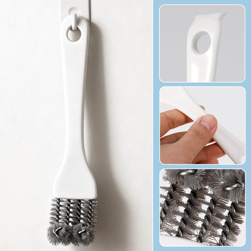 3pcs Bird Cage Cleaning Brush with Long Handle Gap Shovel Brush Hamster Rabbit Cage Gap Cleaning Brush Parrot Supplies