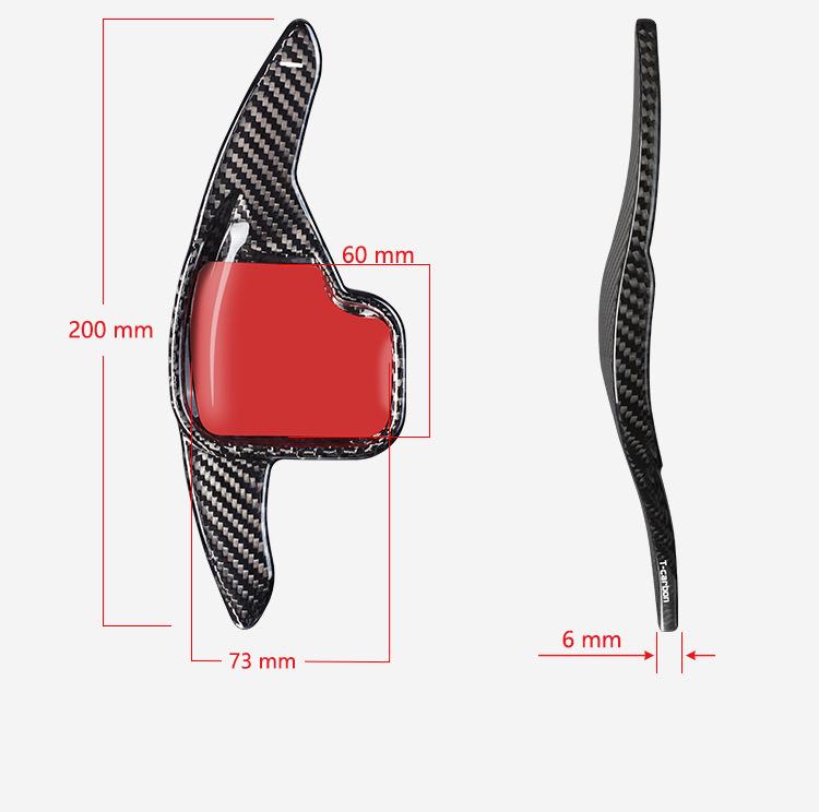 T-Carbon Extended Carbon Fiber Shift Paddles for BMW 2 Series F20 & 3 Series F30 Steering Wheel Modification