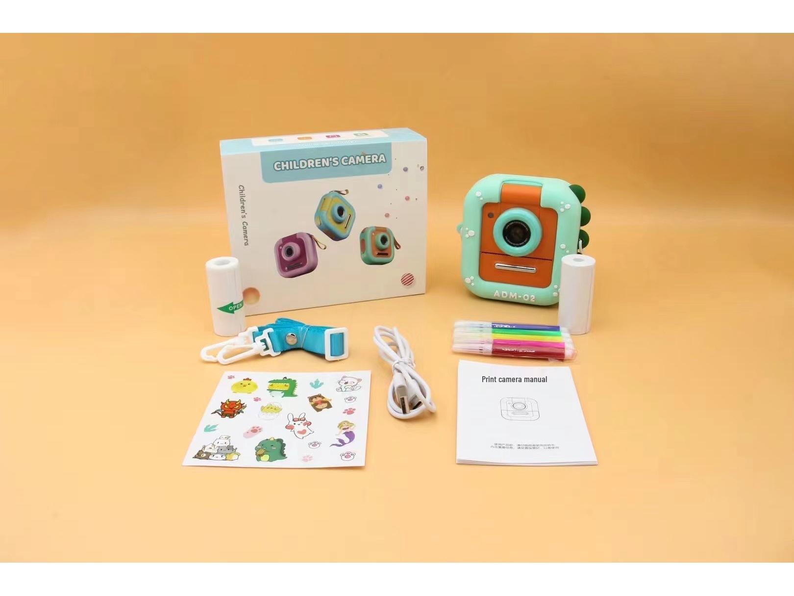 

Трансграничная детская камера с двумя объективами | Мини умная цифровая камера начального уровня с передним и задним объективами