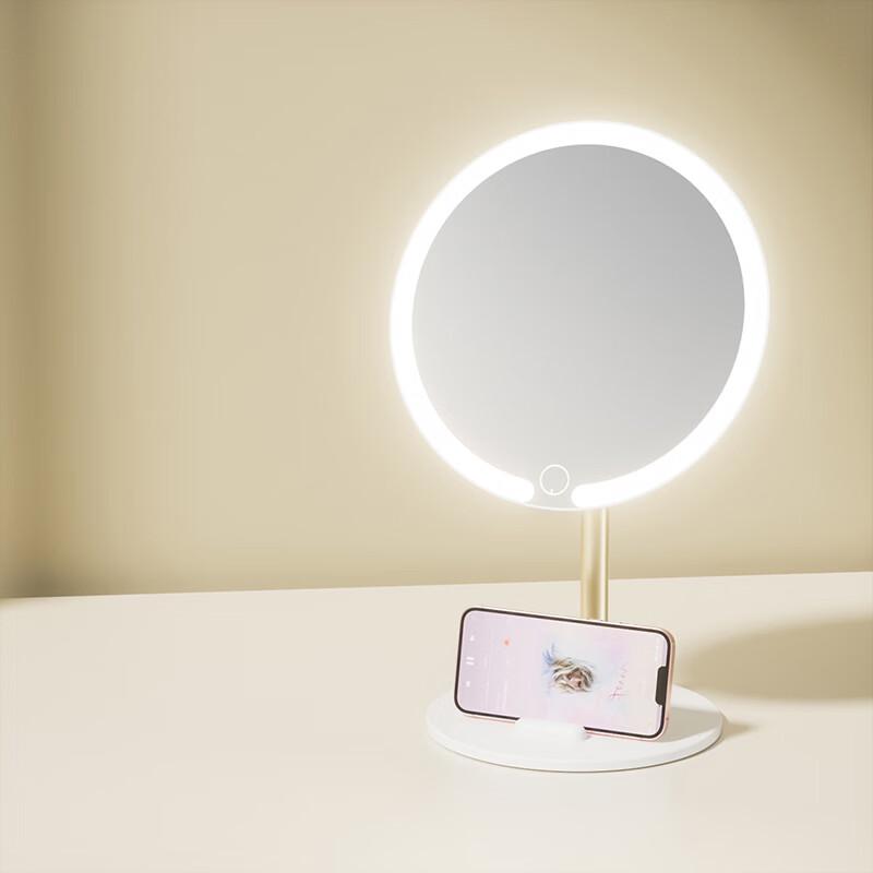 Smart LED Makeup Mirror with Phone Holder CN Plug (adapter Included)