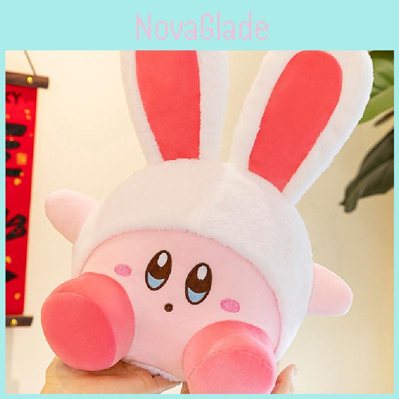 New Plush Rabbit Ear Kirby Doll Soft Toy Adorable Stuffed Animal With Logo Label