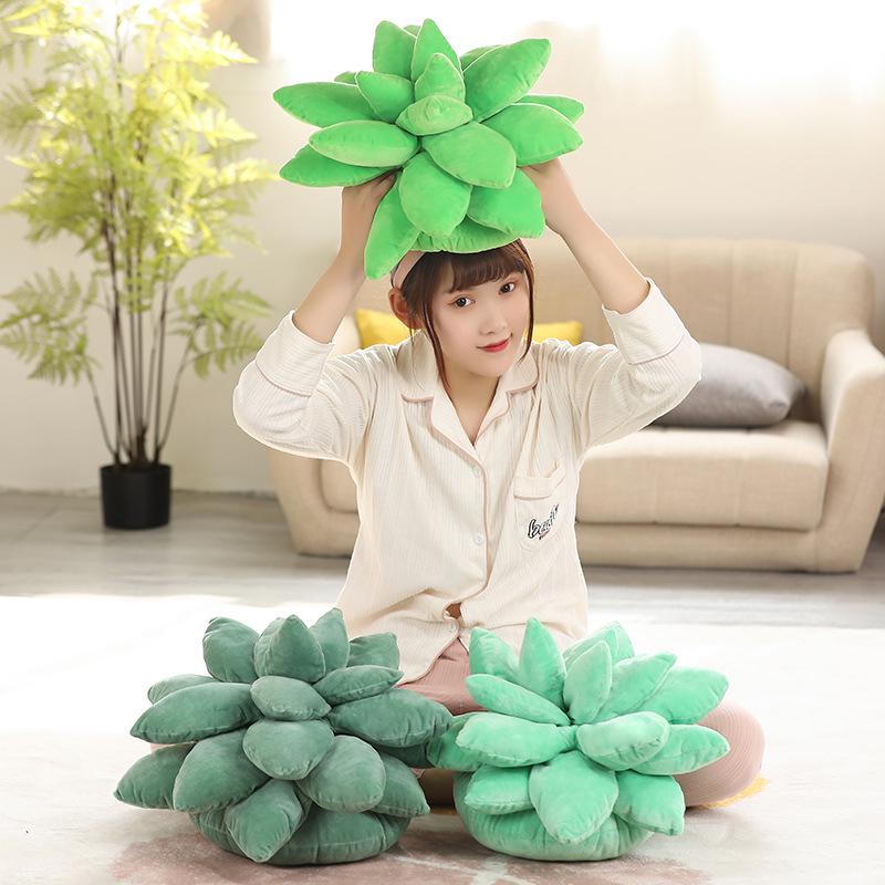 Cross-Border Succulent Plush Pillow Toy - Cute Plant Pillow for Kids