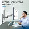 Monitor Arm, PC Monitor Arm, Multi-Axis Lengthening LCD Monitor Arm, 710mm Long, Compatible with 17-27 Inch Monitors, MD9431 (MD9431)
