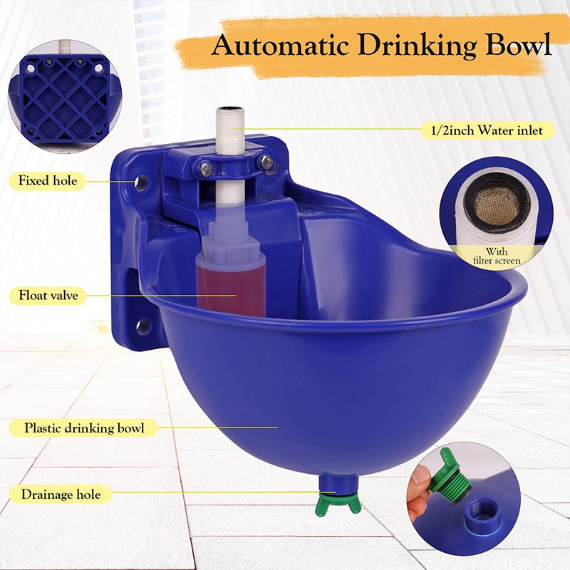 New Automatic Cattle Horse Goat Drinking Bowl for Dog Thickened Large Animal Cattle and Sheep Drinking Water Dispenser 1Pcs