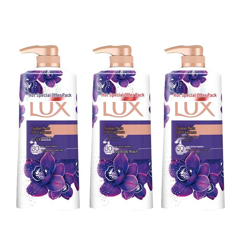 LUX Ylang-Ylang Essential Oil Fragrance Shower Gel 3-Pack