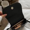 Fashion Flap Saddle Shoulder Bags for Women Solid Color Designer Messenger Handbags Purse Small Female Leather Crossbody Bag