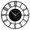 (40 Cm) Modern Metal Wall Clock for Living Room | Antique Silent Wall Watch for Bedroom, Drawing Room, Office, Kitchen, House and Hall