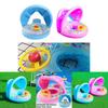 Comfortable Inflatable Baby Swim Ring With Sunshade For Kids Pool Fun And Safety