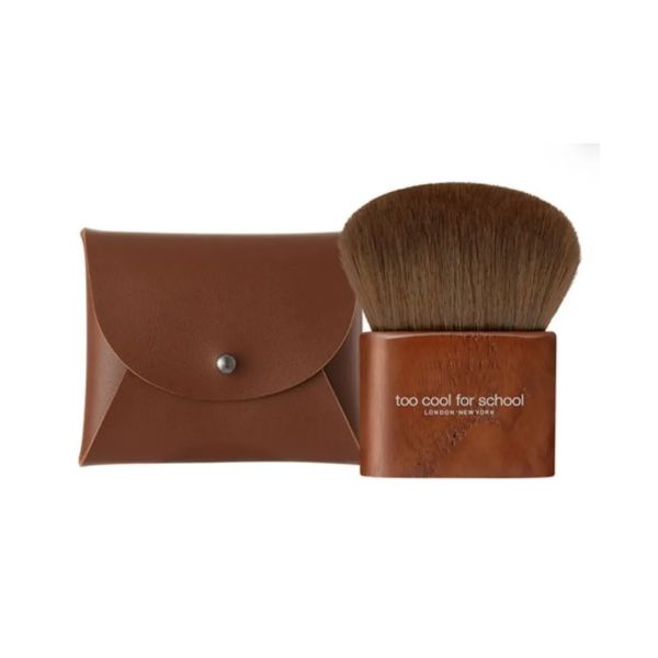 

too cool for school Artist Vegan Pocket Powder Brush + Pouch Set Mixed Colors 1 Set