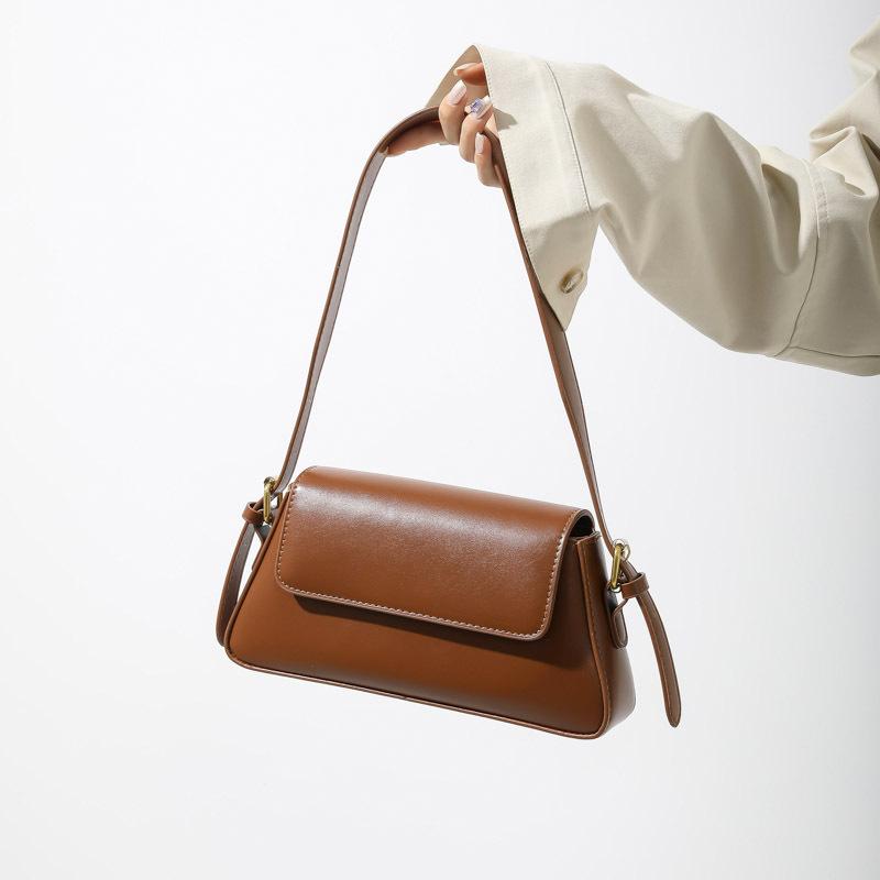 Small square bag new autumn generous high-end texture armpit bag simple casual trendy girl bag