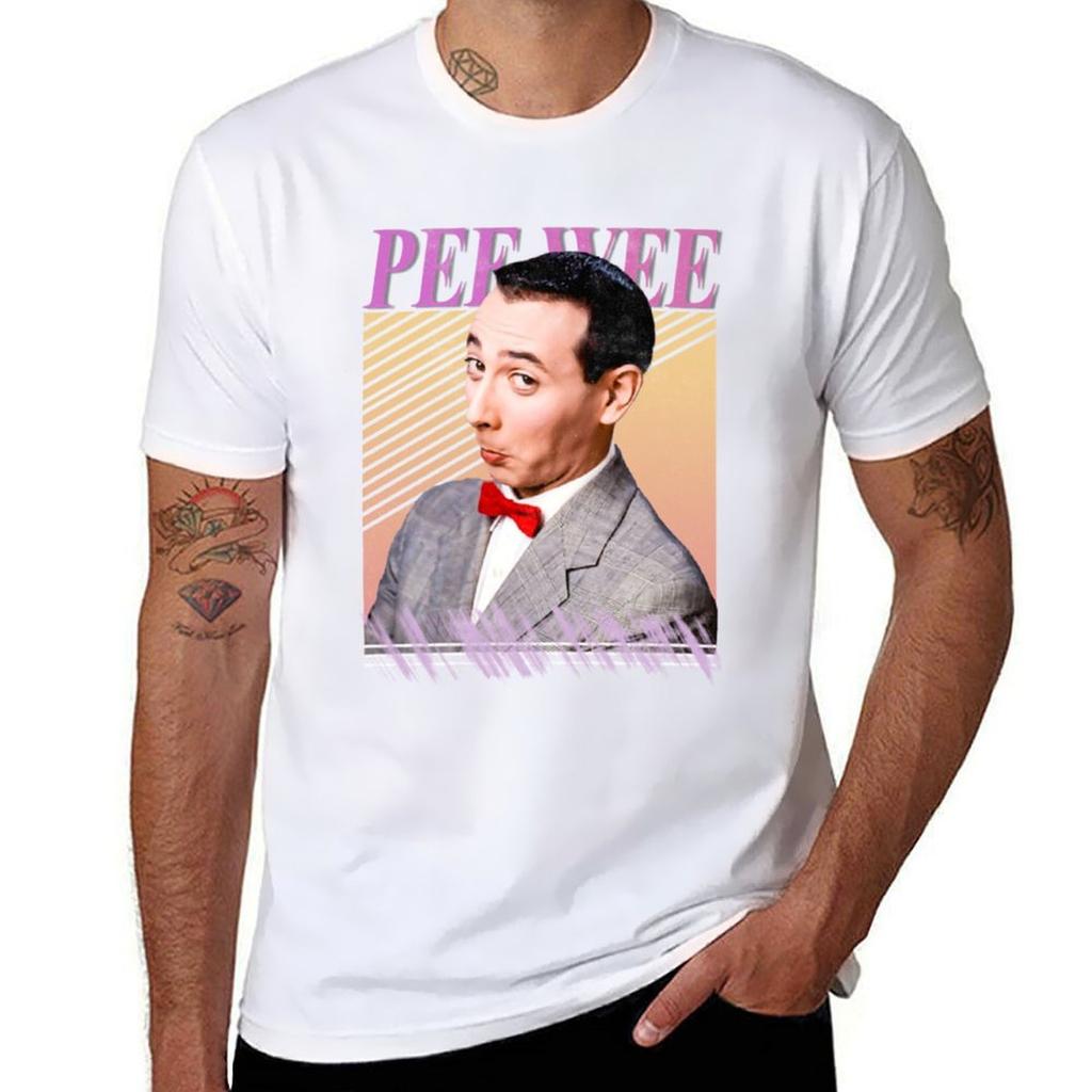 PEE WEE HERUnisex TShirt Holiday Casual Short Sleeve Top