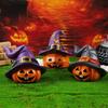 Friendly Resins Halloweens Decoration With Detailed Carveds Pumpkins And Spookys Face Design For Indoor and Outdoor Use