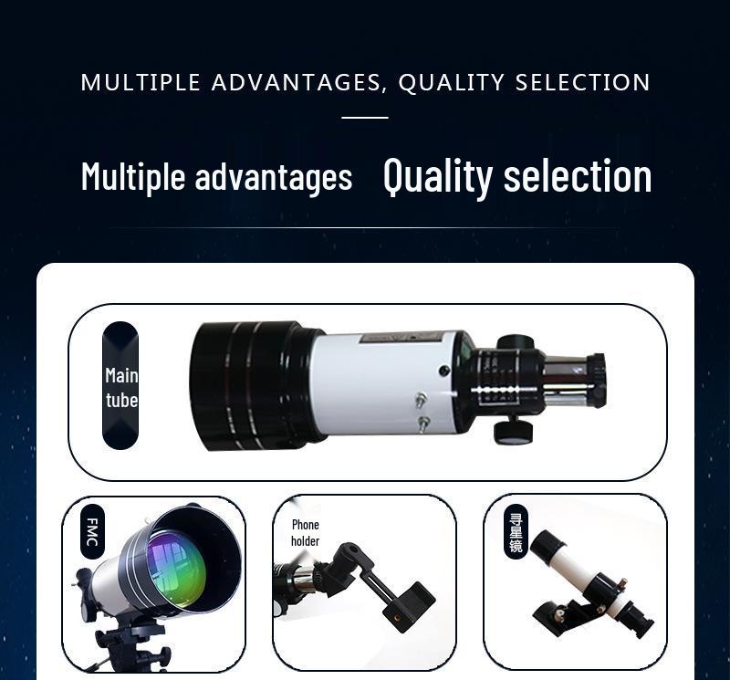 F30070 HD Astronomical Telescope - High Magnification Professional Stargazing Entry Model for Students and Children
