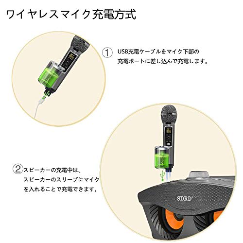 [Second-Generation Upgrade] Karaoke Microphone, Speaker Microphone Set with Sound Card (Male/Female/Child Voices), High-Powered Microphone, and Two Ha