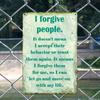 I Forgive People Metal Wall Art Sign 8x12 Inch Inspirational Quote Decor Durable Home Office Hanging Kit
