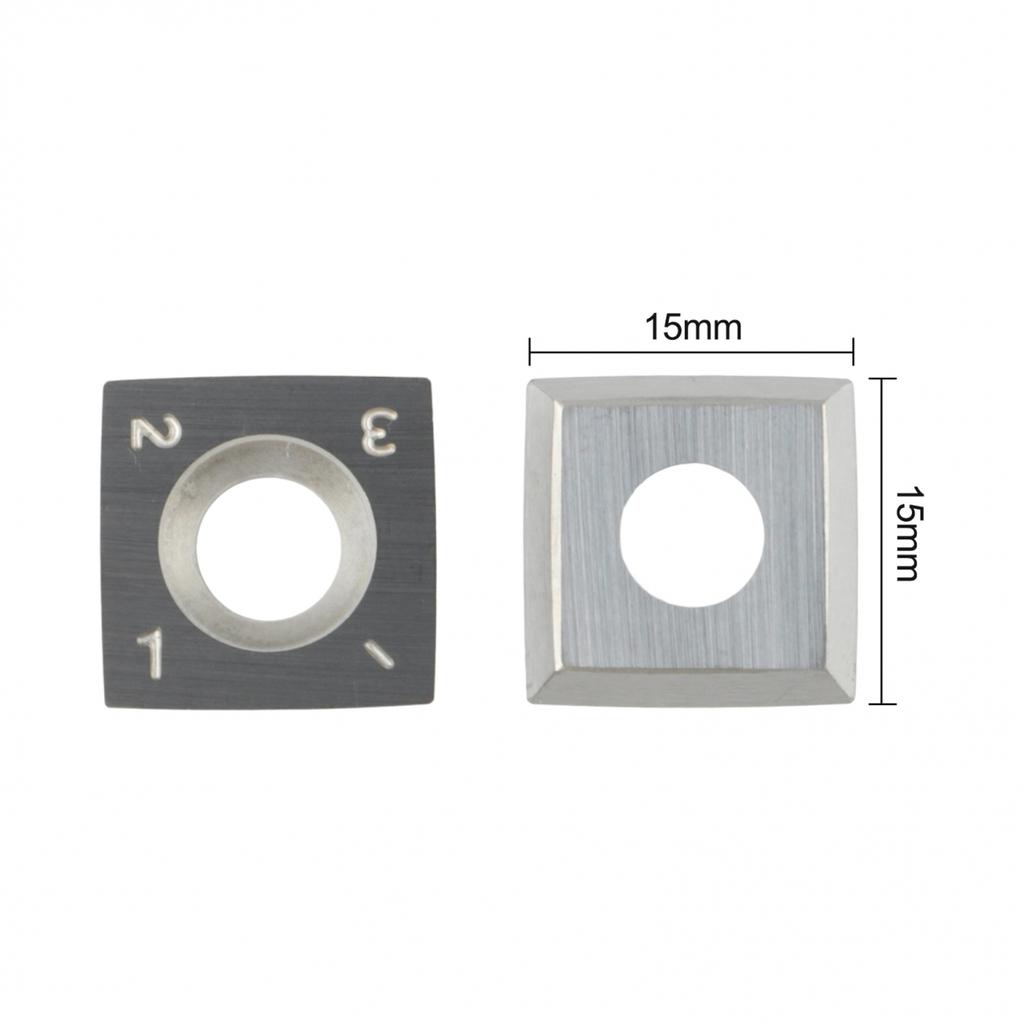 15mm X 15mm X 2.5mm Carbide Blades Woodworking Lathe 4 Cutting Edges