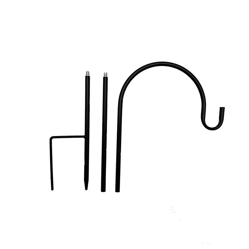 Garden Outdoor Single Hook With Base Single Hook For Plant Baskets Garden Heavy Duty Bird Feeder Pole