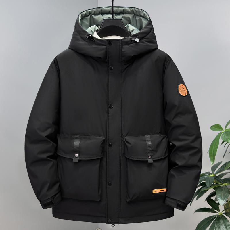 

Модное зимнее мужское пальто больших размеров 5XL-12XL с капюшоном, водонепроницаемое, повседневное, свободного кроя, толстое, теплое, оверсайз, верхняя одежда, мужские куртки 12XL чёрный