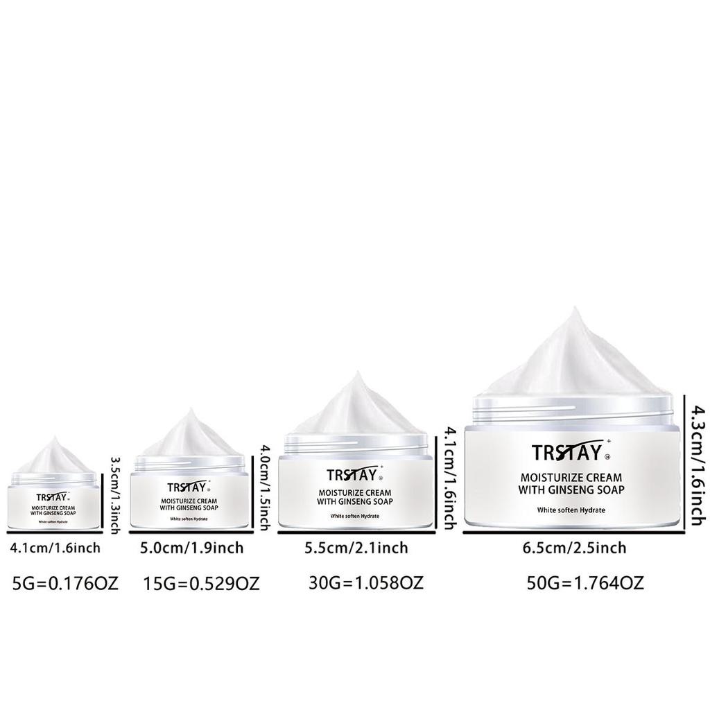 Gentle moisturizing cream, brightens skin tone, moisturizes and hydrates, lightens dullness, and firms skin