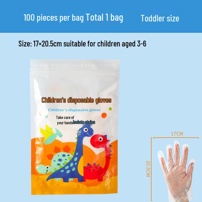 Wegwerphandschoenen van PE voor Kinderen, Voedselveilig, voor Horeca, in Doos/Zak