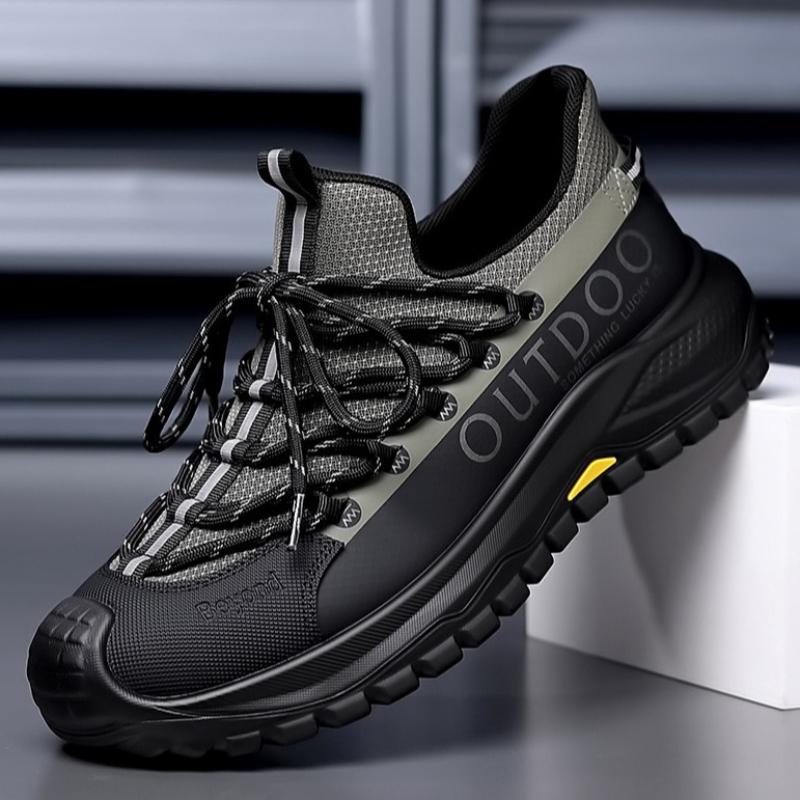 Fashion Men Shoes Autumn 2025 New Trendy Baotou Soft Sole Sports Casual Tourism Outdoor Mountaineering Thick Sole Anti Slip Running Shoe