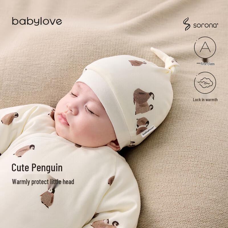 Зимняя шапка с утеплителем Babylove для новорожденных 36