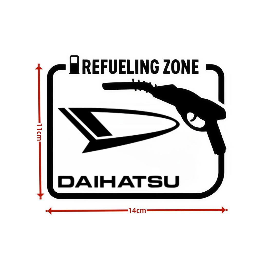 Daihatsu Tank Cover Sticker Car Sticker Spout Dress Up Fuel Tank Decal Universal