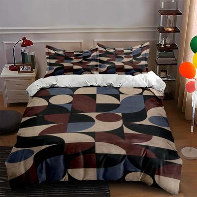 Geometric Abstract Shapes. Bedding Duvet Cover Sets Duvet Covers Pillowcases Gifts (1 * Duvet Cover 2 * Pillowcases, Without Duvet Insert)