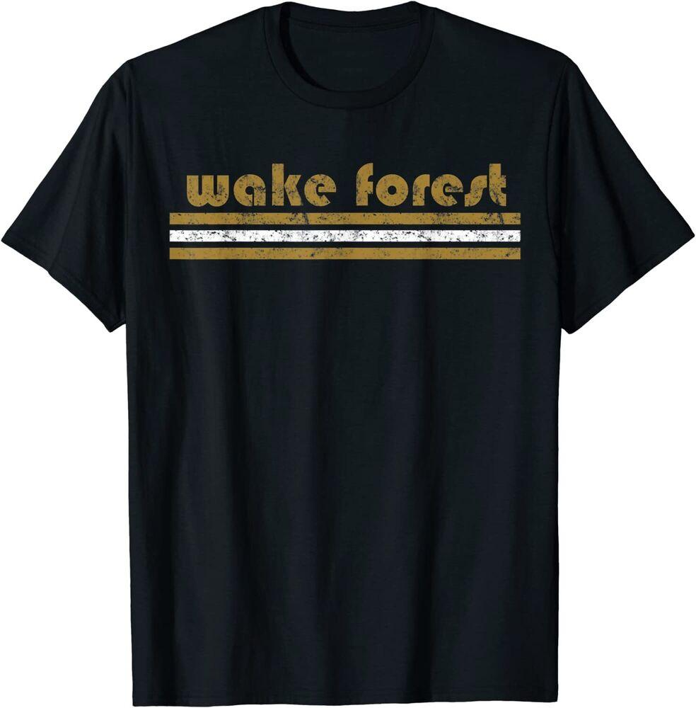 

Винтажная футболка унисекс с тремя полосками в стиле ретро Wake Forest S