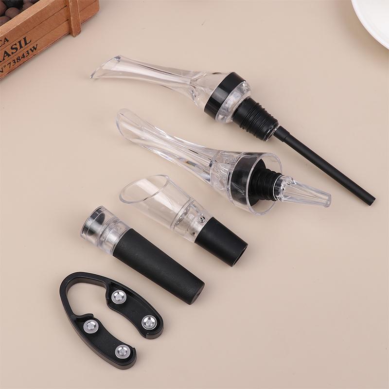 Wine Aerating Pourer Spout Decanter Magic Wine Decanter Wine Aerator Quick Aerating Pouring Tool Pump Portable Filter