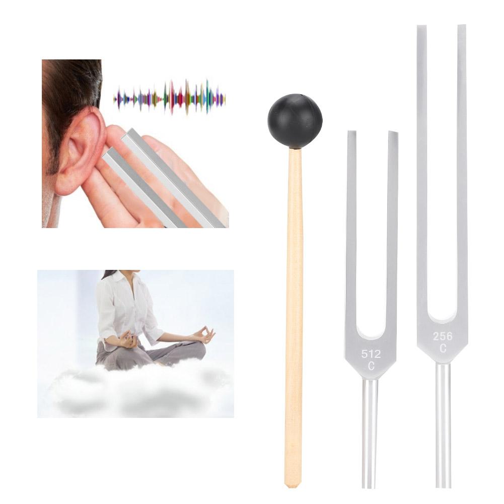 C256HZ C512HZ Stimmgabel Nerventest Aluminiumlegierung Stimmenergiegabel mit Hammer
