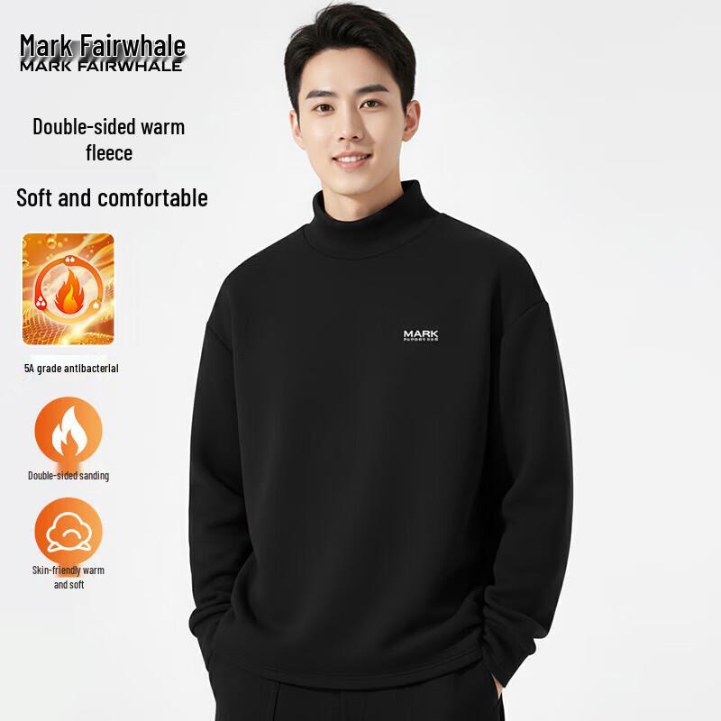 

Mark Fairwhale Men s Fleece-Lined Thermal Long-Sleeve Base Layer T-Shirt L